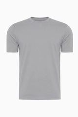 T-Shirt Herren Baumwolle Rundhals Kurzarm Stone Grey