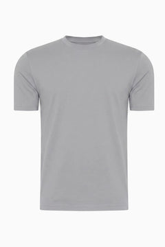 T-Shirt Herren Baumwolle Rundhals Kurzarm Stone Grey