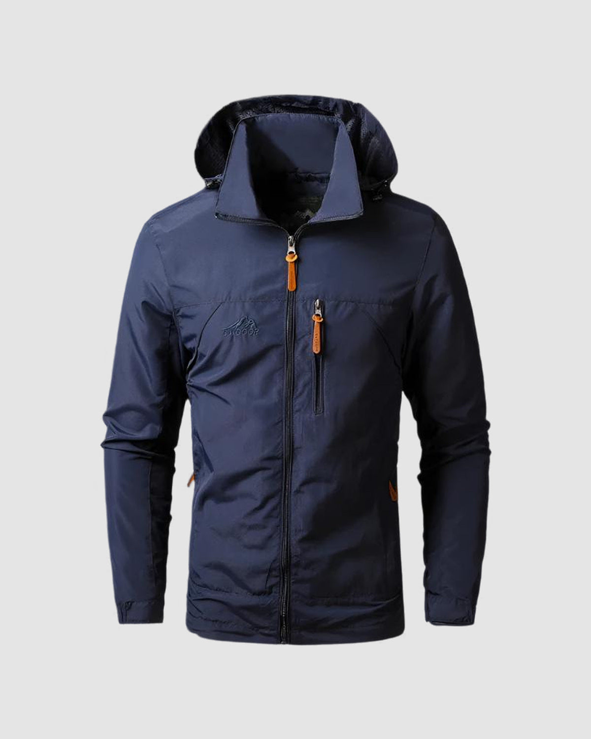 Herren Wanderjacke wasserdicht und winddicht mit Taschen in Blau