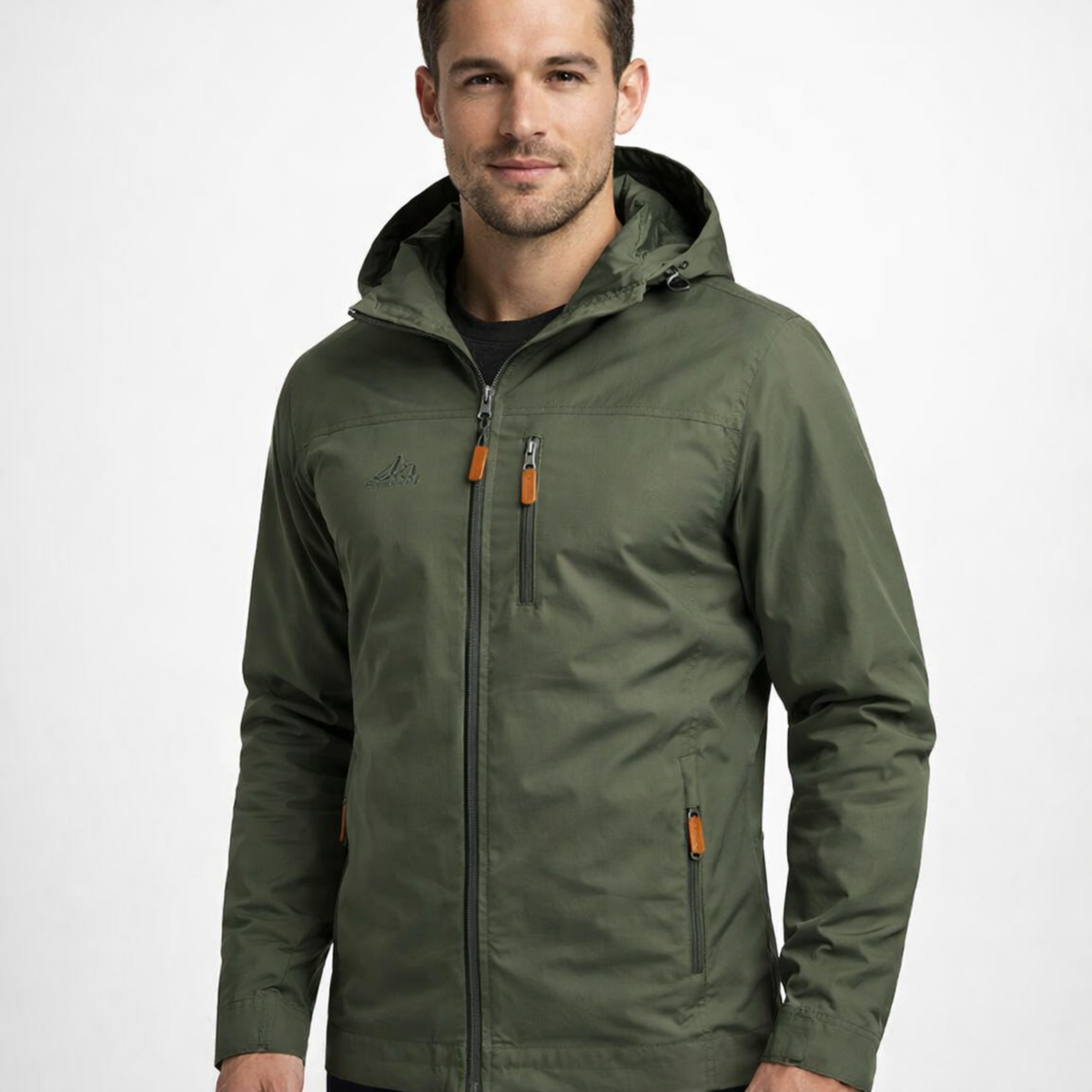 Herren Wasserdichte Winddichte Wanderjacke – Mehrere Reißverschlusstaschen