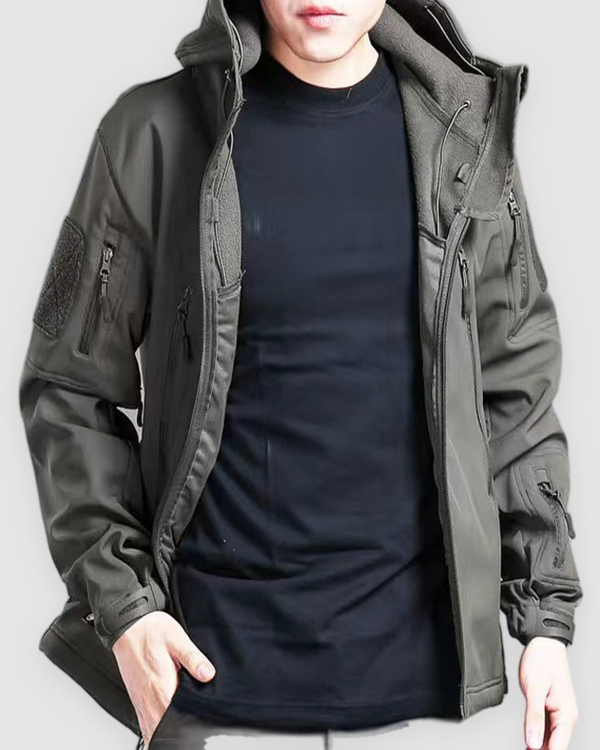 Herren Outdoor-Set mit gepolsterter Winterjacke und Cargohose, Bild 18