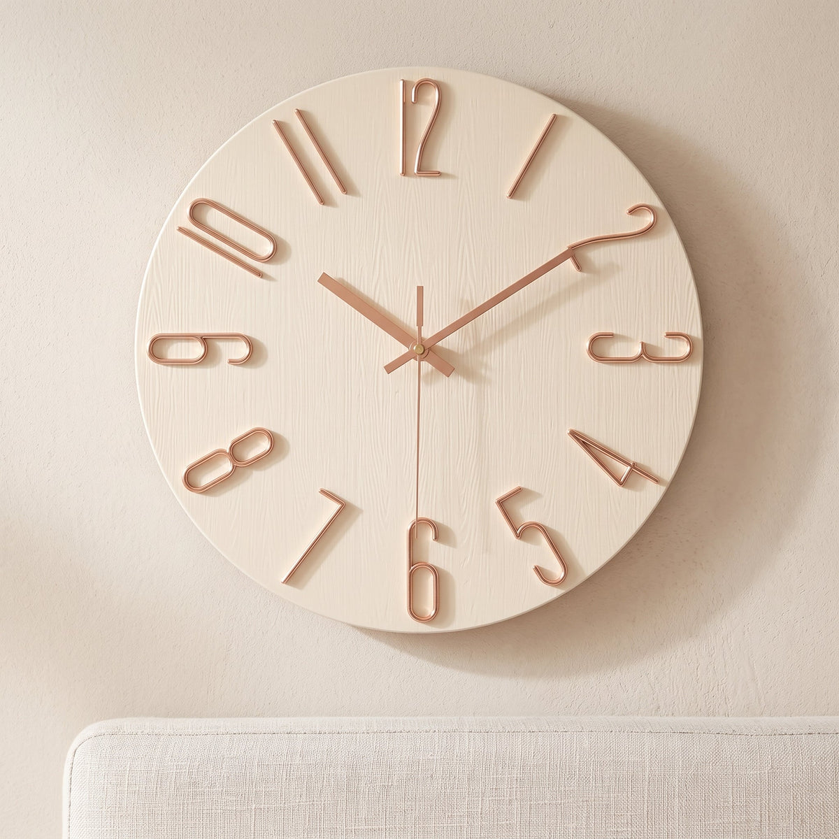 WireClock Moderne Wanduhr für Wohnzimmer