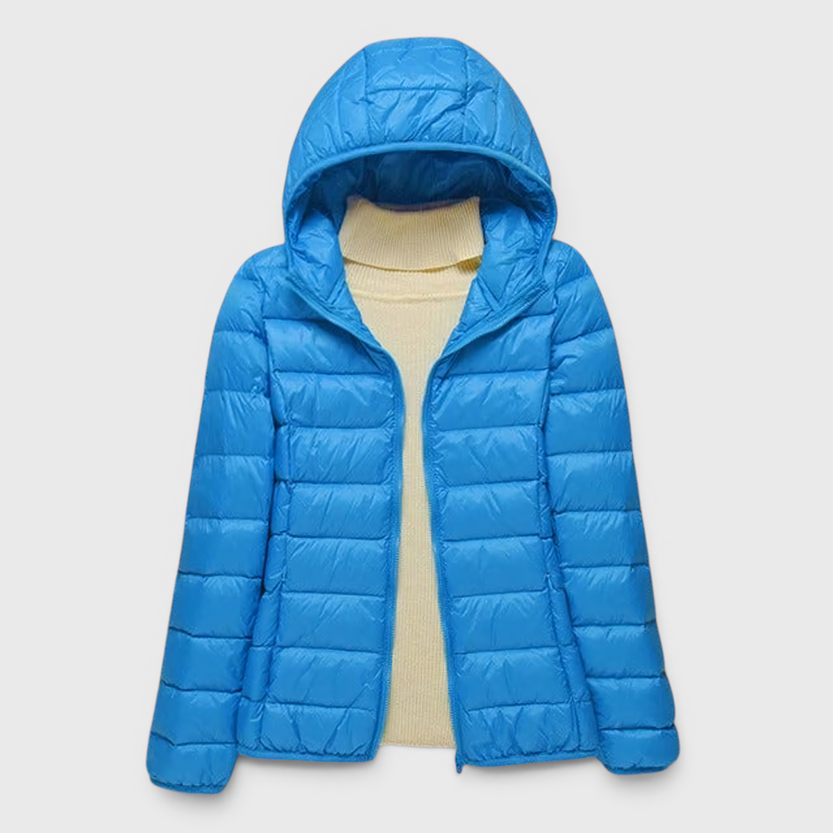 Women's Quilted Puffer Jacket with Hood