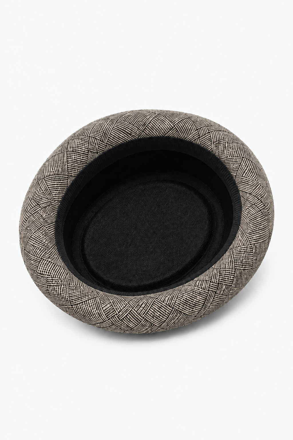 Herren Fedora-Hut Khaki mit Karomuster und Hutband